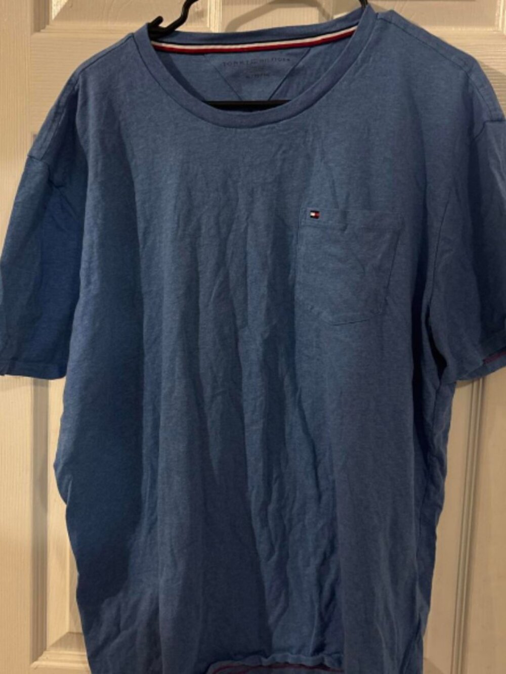 Tommy Hilfiger Blue Pocket Short Sleeve T-shirt